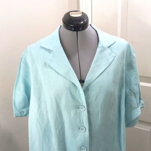 Lane Bryant Linen & Rayon Blouse Size 18/20W
